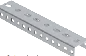 Profil metalic perforat tip U, 30x50x3000 T:2,0 MTK U 3050 20 PG