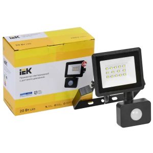 Projector СДО 06-20Д LED negru с ДД IP54 6500K IEK