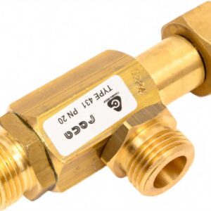 Teu cu siguranta si guler 21,8 Female - 2x21,8 Male (T-Fitting) Cavagna 4311900013
