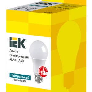 Bec LED ALFA A60 12Вт 230В 4000К E27 IEK