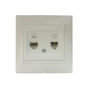 ELMOS ALB Priza dubla RJ45+RJ11 int. 10A IP20