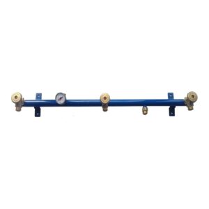 Rampa 3 loc pentru conexiune butelii in serie cu monometru si siguranta Cavagna 5511900021