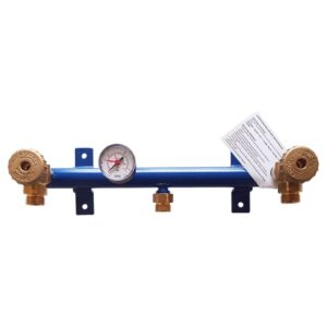 Rampa 2 loc pentru conexiune butelii in serie cu monometru si siguranta Cavagna 5511900023