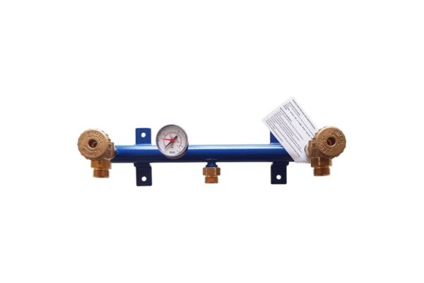 Rampa 2 loc pentru conexiune butelii in serie cu monometru si siguranta Cavagna 5511900023