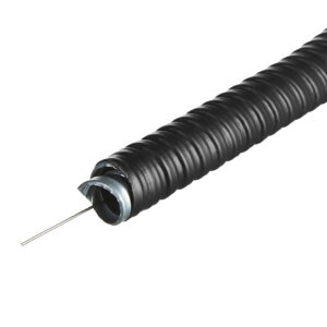 Furtun metalic izolat PVC Ø12mm (3/8") 50 m/bob MTK