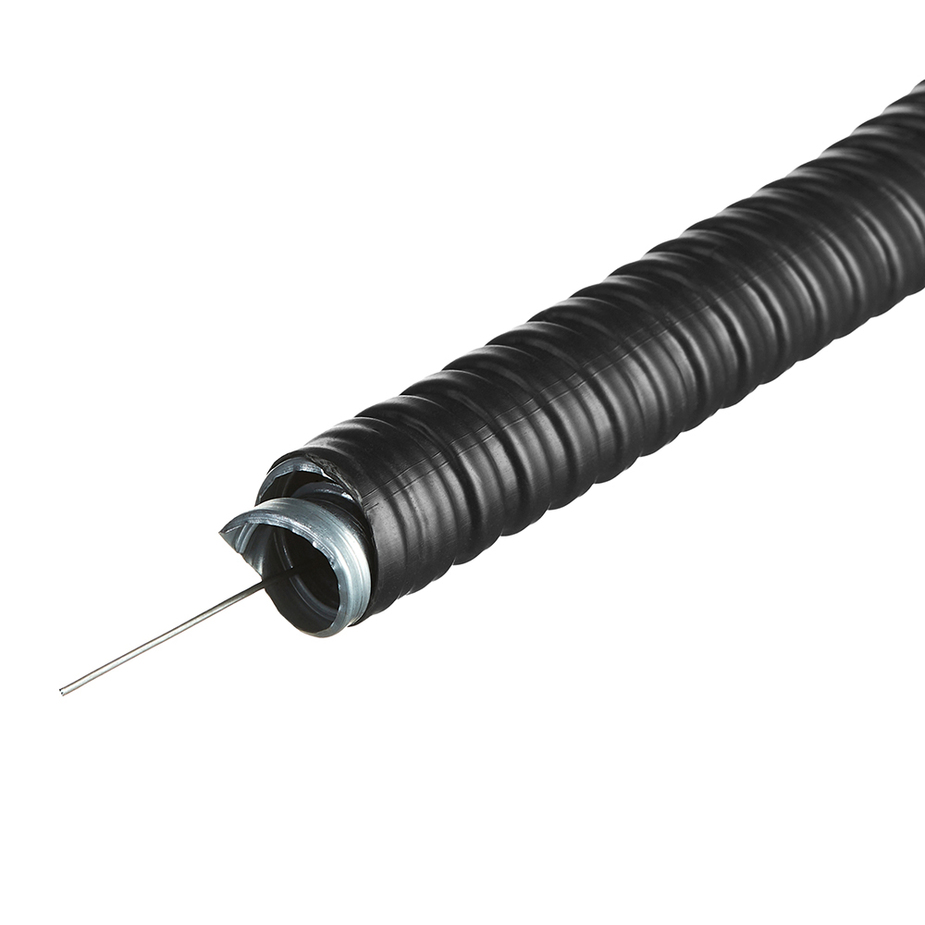 Furtun metalic izolat PVC Ø12mm (3/8") 50 m/bob MTK